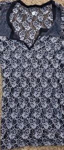 Women's lace short sleeve shirt